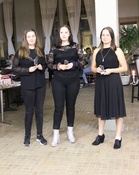 Vuoden Tallitytöt Cornelia van Kasteel, Emmi Tuononen ja Eerika Veikkolainen
(Kuva Virpi Nippala)