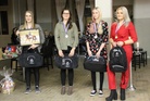 Vuonna 2019 HunRia 2-tasolla tai sitä korkeammalla tasolla edustaneet ratsastajat, vasemmalta Janina Laine, Julia Holmström, Vanessa Nippala sekä Emilia Hellman
(Kuva Virpi Nippala)