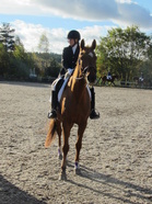 Erica Gröning ja Brincipe palkintojenjaossa