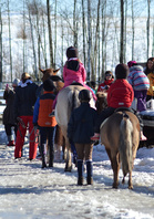Talutusratsastus on aina suosittua, kuva Erica Hellman
