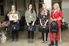 Vuonna 2019 HunRia 2-tasolla tai sitä korkeammalla tasolla edustaneet ratsastajat, vasemmalta Janina Laine, Julia Holmström, Vanessa Nippala sekä Emilia Hellman
(Kuva Virpi Nippala)